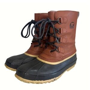 Sorel 1964 Pac T Mens Waterproof Winter Boots Brown Black NM1340-629 Size 11